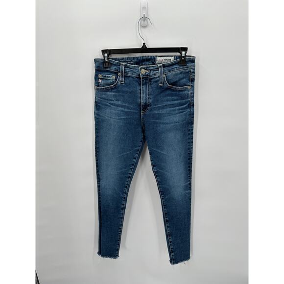 AG DENIM Farrah Skinny Ankle High Rise Skinny Denim Jean in 12 Year Fluid // 27 - Picture 3 of 14
